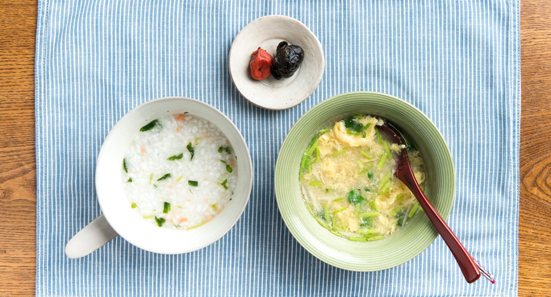 かぶのみぞれ汁とおかゆの一汁一菜レシピ