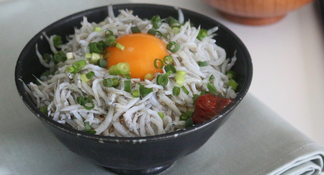 韓国風ネギ塩しらす丼