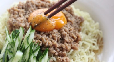 肉味噌を使った簡単ジャージャー麺