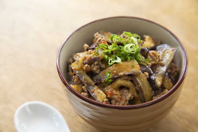 麻婆風トロなす丼