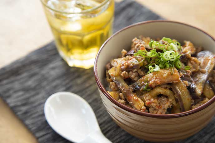 麻婆風トロなす丼