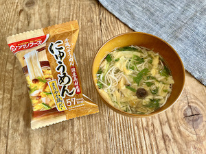 にゅうめん鶏だし